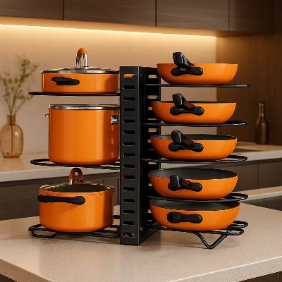 Étagère-Cuisine-RackPan-casserole-huit-niveaux