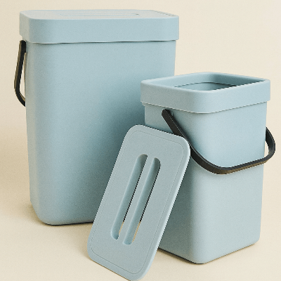 Poubelle Suspendu bleue ensemble
