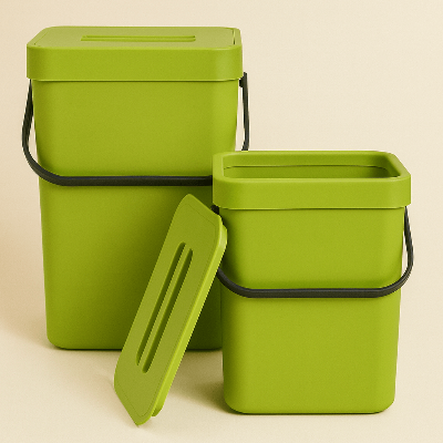 Poubelle Suspendu vert ensemble