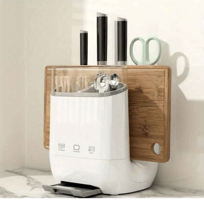 Range couvert HolderUtensil blanc.