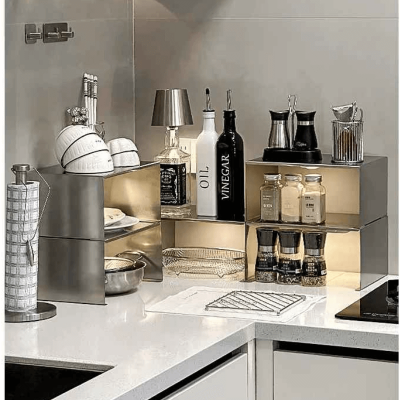 Rangement cuisine OrganizaSteel comptoir cinq item