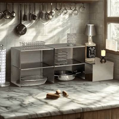 Rangement cuisine OrganizaSteel comptoir