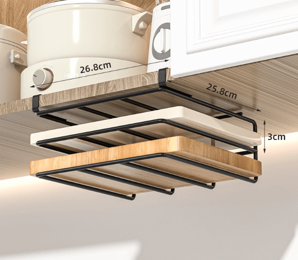 grand support double etage noir.