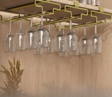Cuisine ĂtagĂšres WineGlass Support trois supports or