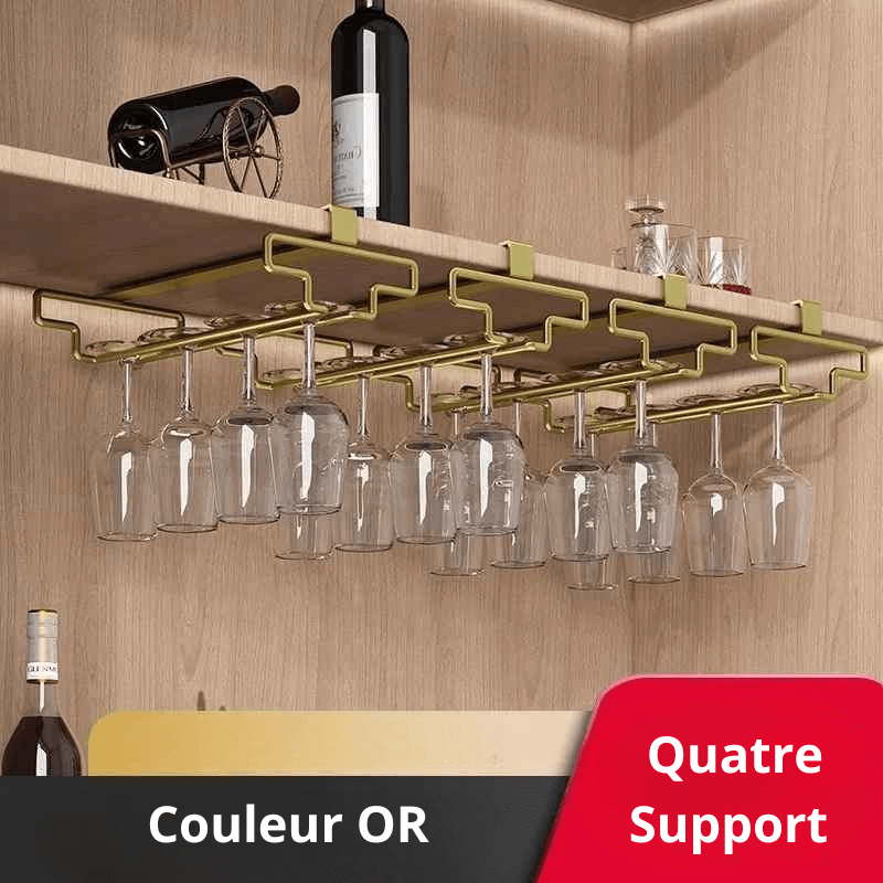 Cuisine etageres WineGlass Support quatre support Or