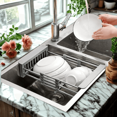 Égouttoir vaisselle DrainBasket Fenêtre fleurs