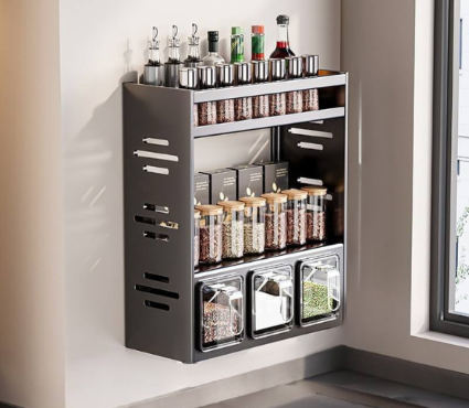 Etagere cuisine en acier