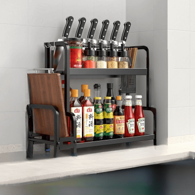 Étagère pour cuisine deux niveaux porte planche 50 cm
