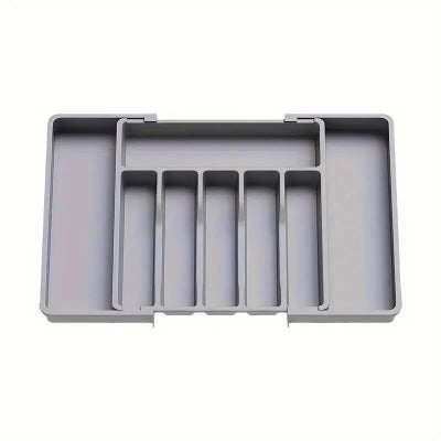 Range couvert gris.