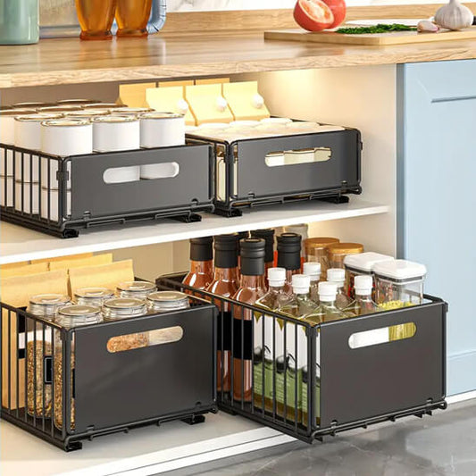 etagere cuisine coulissante deux petit et deux large optispace