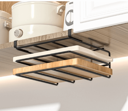 etagere cuisine noir extra large deux niveaux